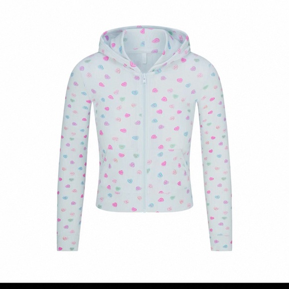 SKIMS Women's Heart Print Pajama Set S - Picture 3 of 8